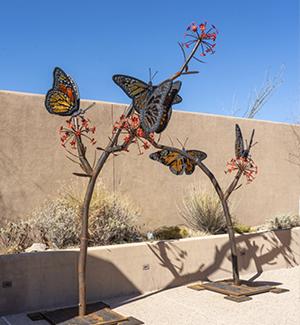 sculptures in taylor plaza